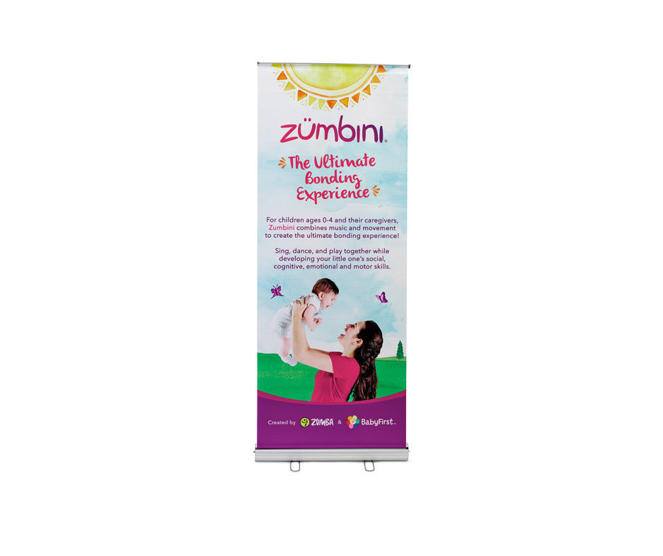 Zumbini Retractable Banner Zumba Fitness Shop
