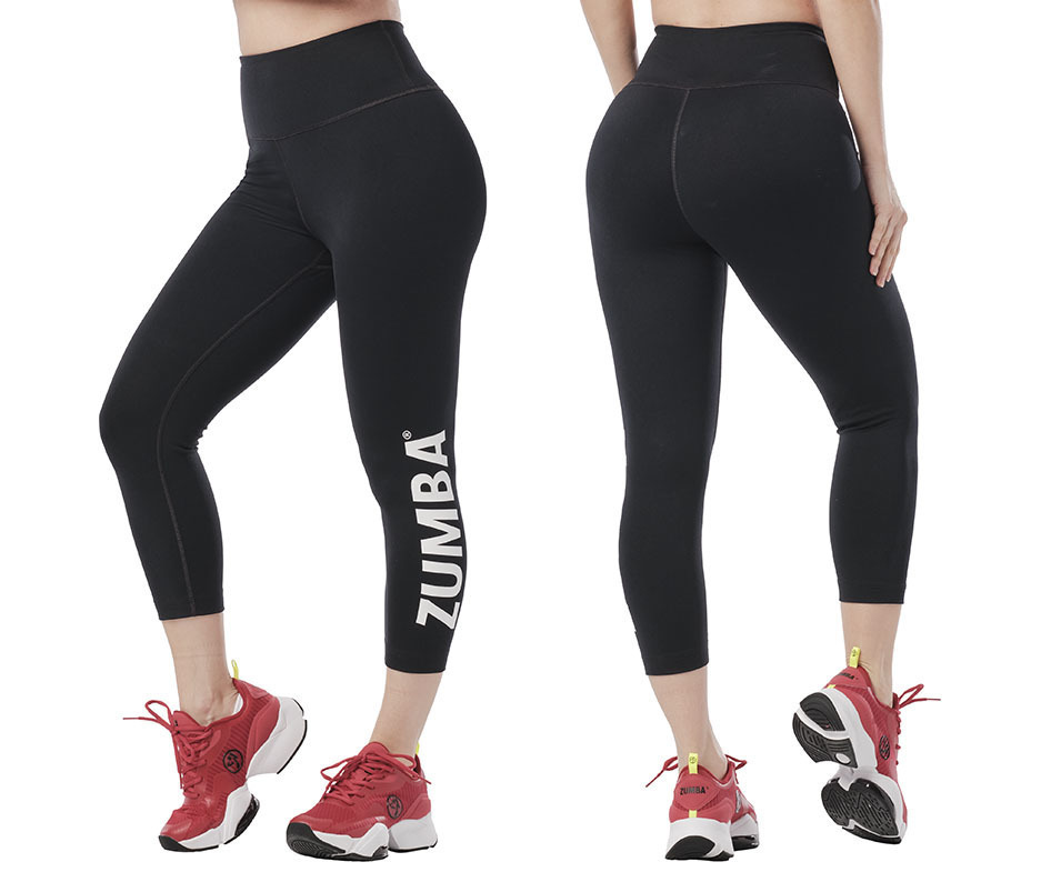I Love Zumba High Waisted Crop Leggings 