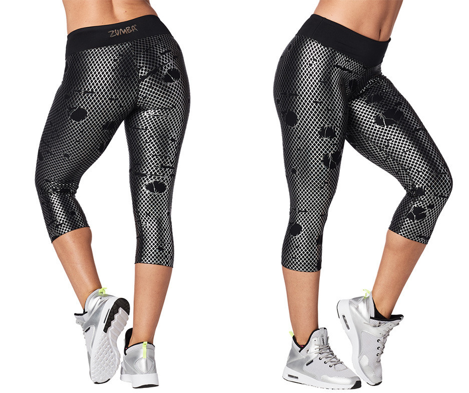 zumba metallic leggings