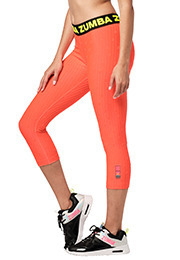 M Zumba Aktiv Fitness Kompression Capri-Leggings Stilvoll Sporthose Damen mit Print Bold Black A