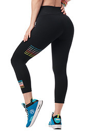 Dance In Color High Waisted Crop Leggings