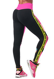 Zumba Dance In Color High Waisted Ankle Leggings