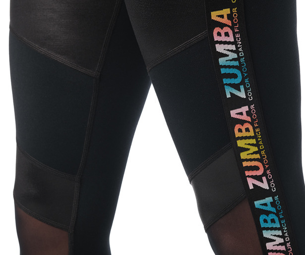 Zumba Happy High Waisted Panel Ankle Leggings | Zumba Fitness Shop