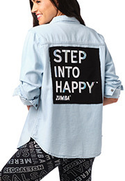Step Into Happy Button Down