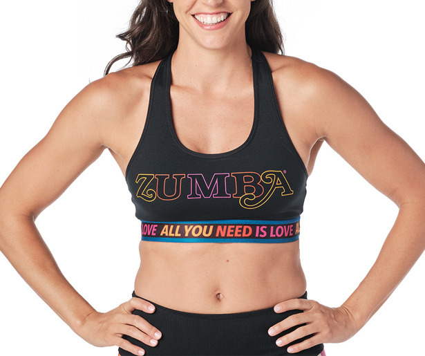 Zumba All You Need Is Love Scoop Bra | Zumba Fitness Shop