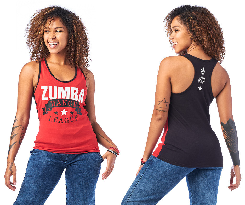 zumba racerback tops