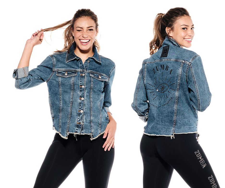 swarovski denim jacket