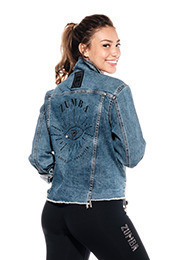 denim jacket with swarovski crystals