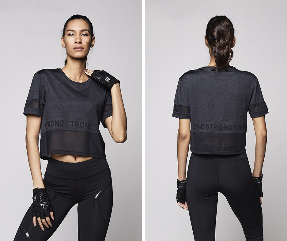 Varsity Style Knit Tee Zumba Fitness Shop