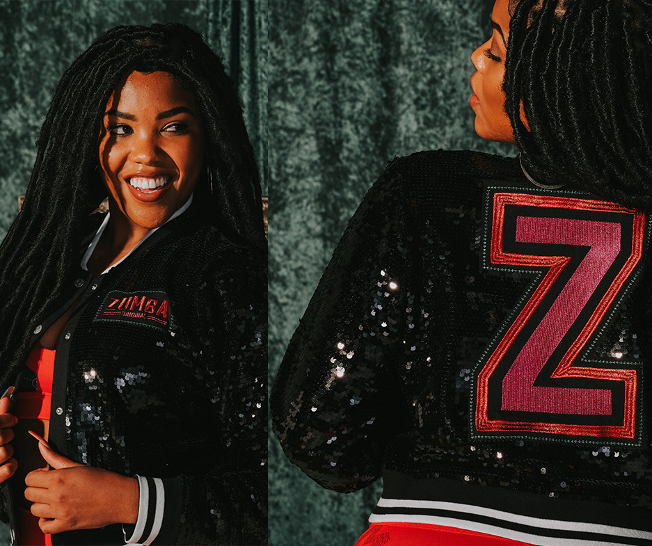 black cropped bomber jacket