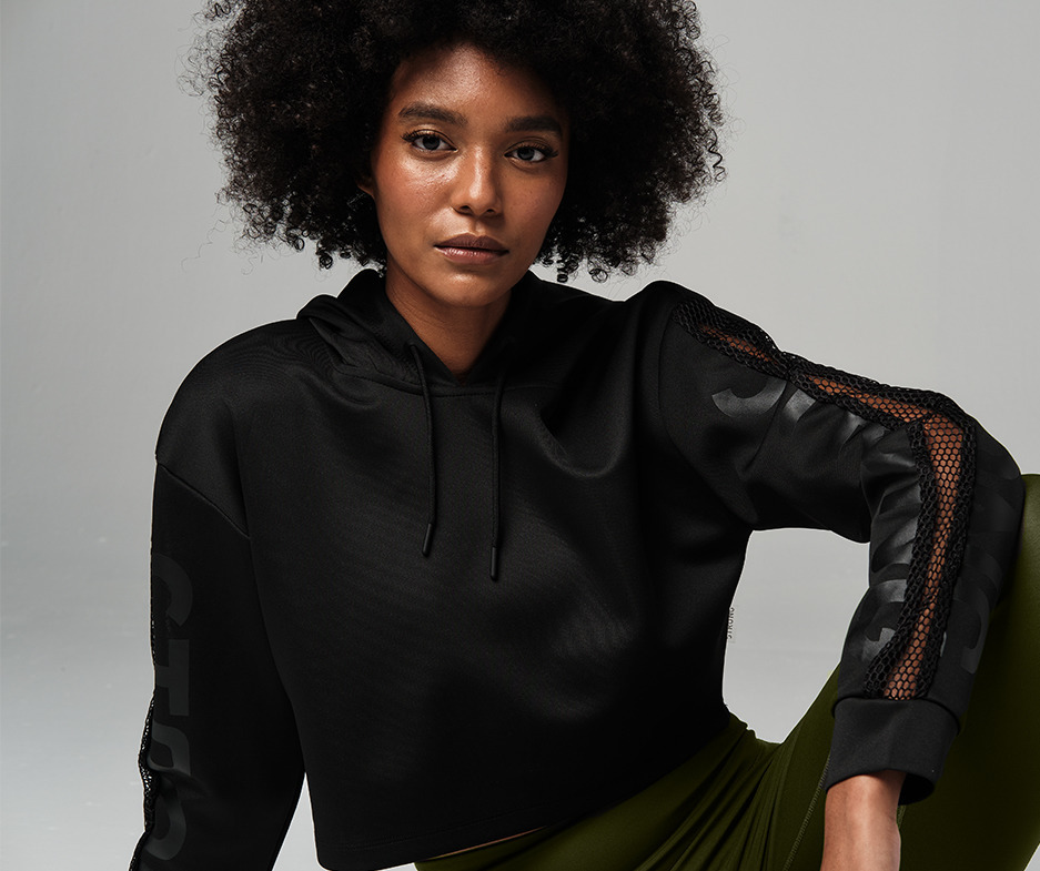 crop pullover hoodie