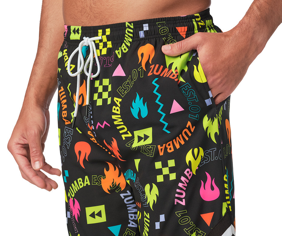 Zumba Printed Men's Shorts | Toko Zumba 