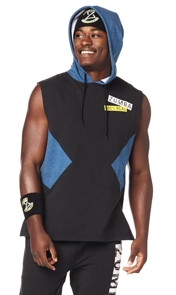 zumba sleeveless hoodie