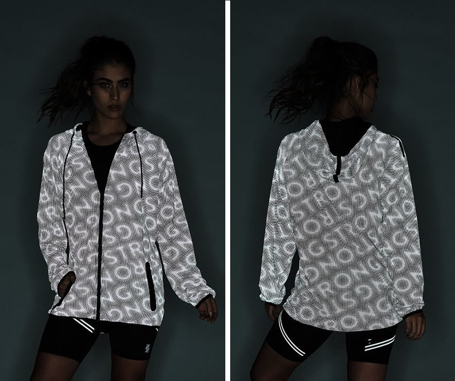 reflective zip up jacket